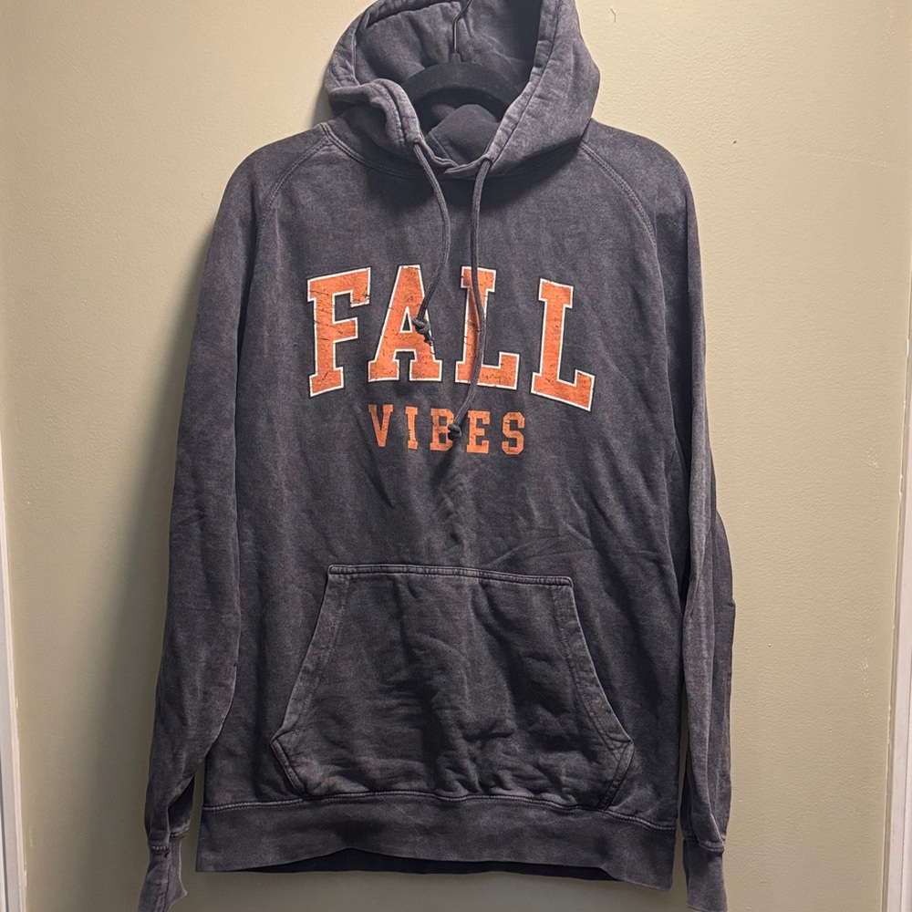 Gray Fall Vibes Hoodie